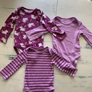 Long sleeve onesies and light jacket